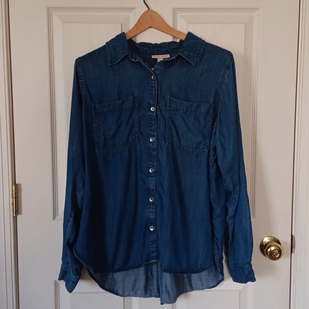 Long Sleeved Jean Shirt